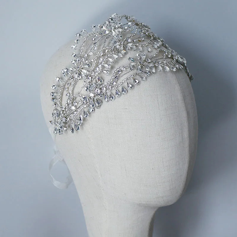 Coroa Tiara "Brilho Incandescente" Para Noivas e Debutantes