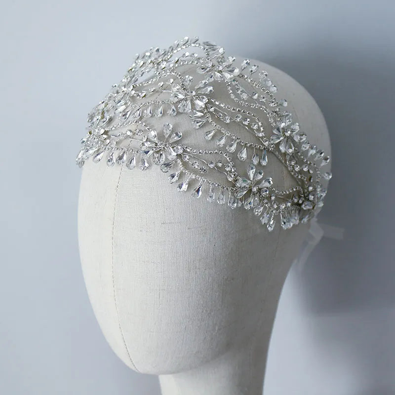 Coroa Tiara "Brilho Incandescente" Para Noivas e Debutantes